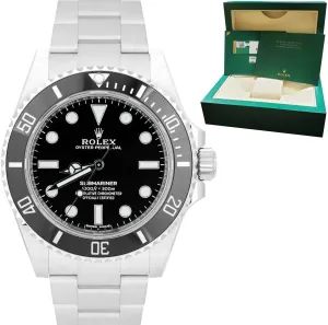 2019 Rolex Submariner No-Date Stainless 40mm Black Ceramic Dive Watch 114060 B P