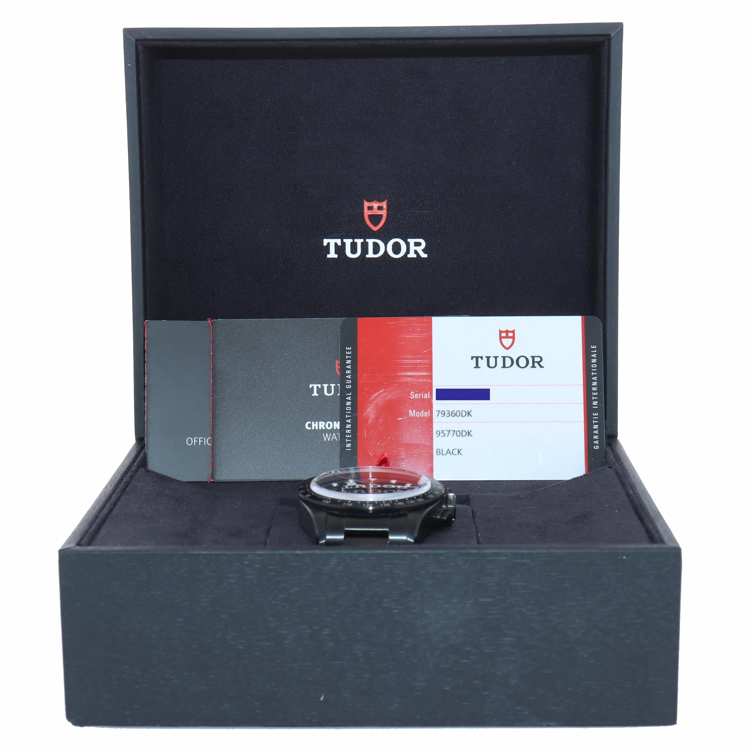 2019 Tudor Black Bay Chrono Dark Limited Edition 41mm Black PVD 79360 DK Watch