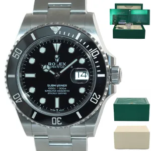 2020 PAPERS Rolex Submariner 41mm Black Ceramic 126610LN Watch Box