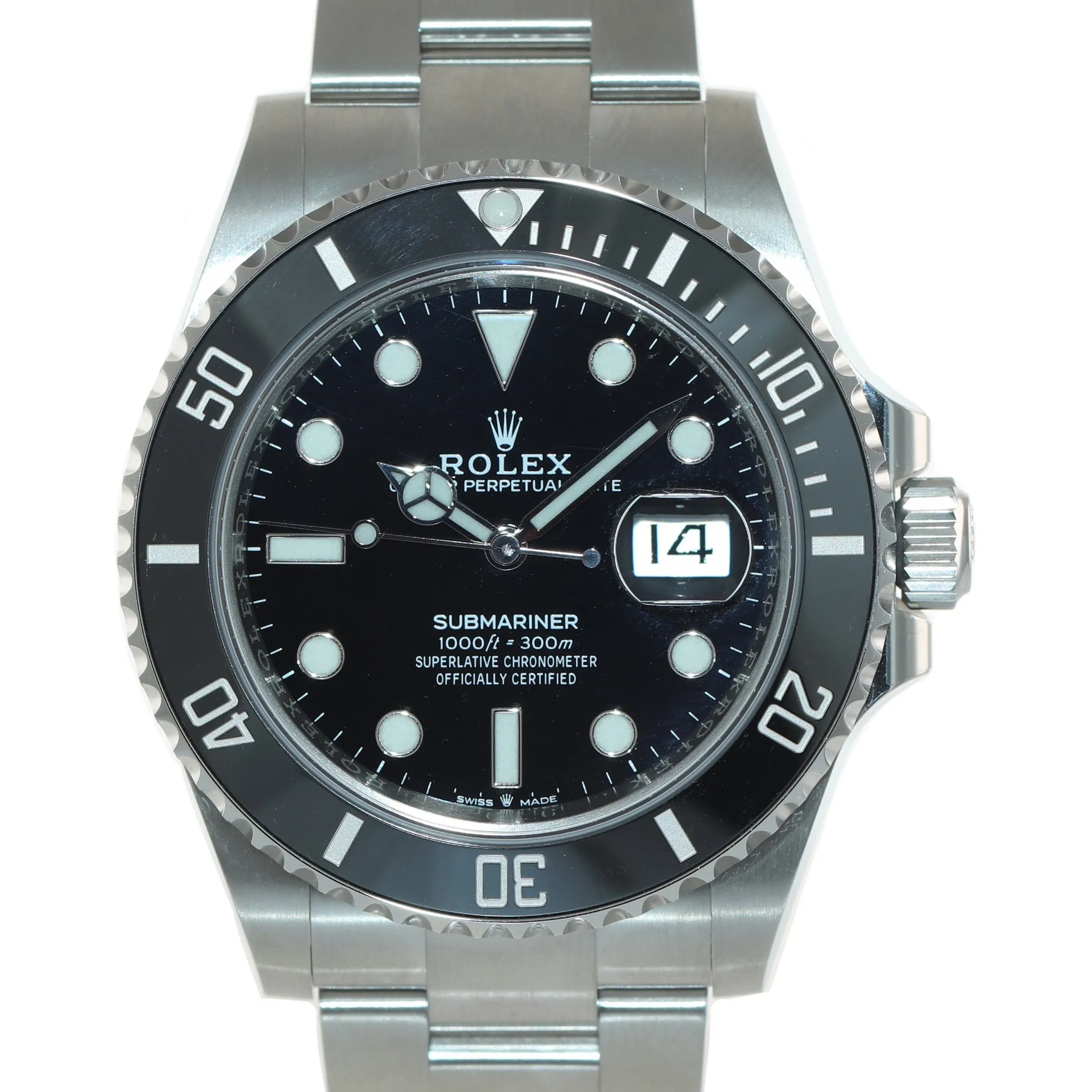 2020 PAPERS Rolex Submariner 41mm Black Ceramic 126610LN Watch Box
