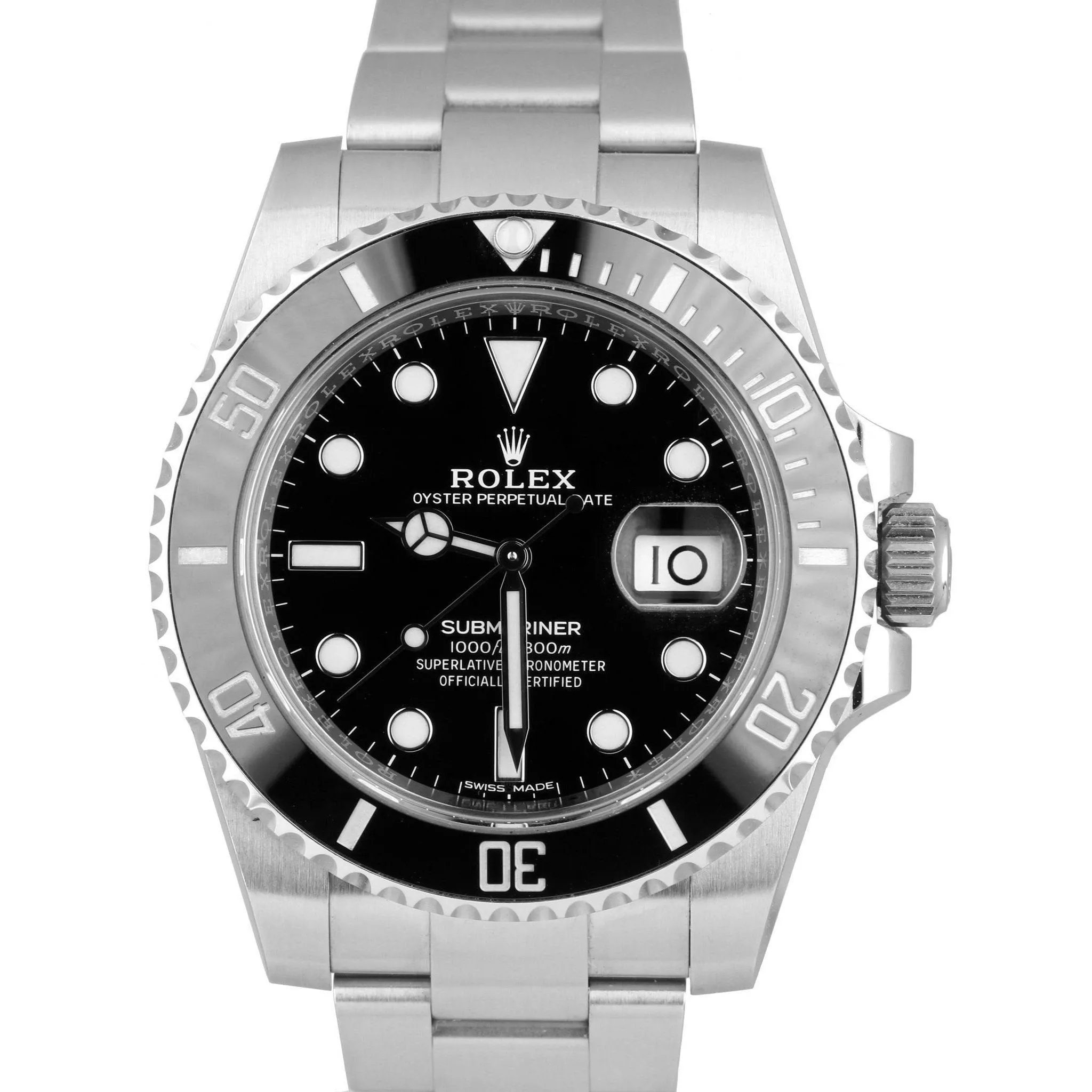 2020 Rolex Submariner Date 40mm Stainless Black Ceramic 116610 LN B P Watch