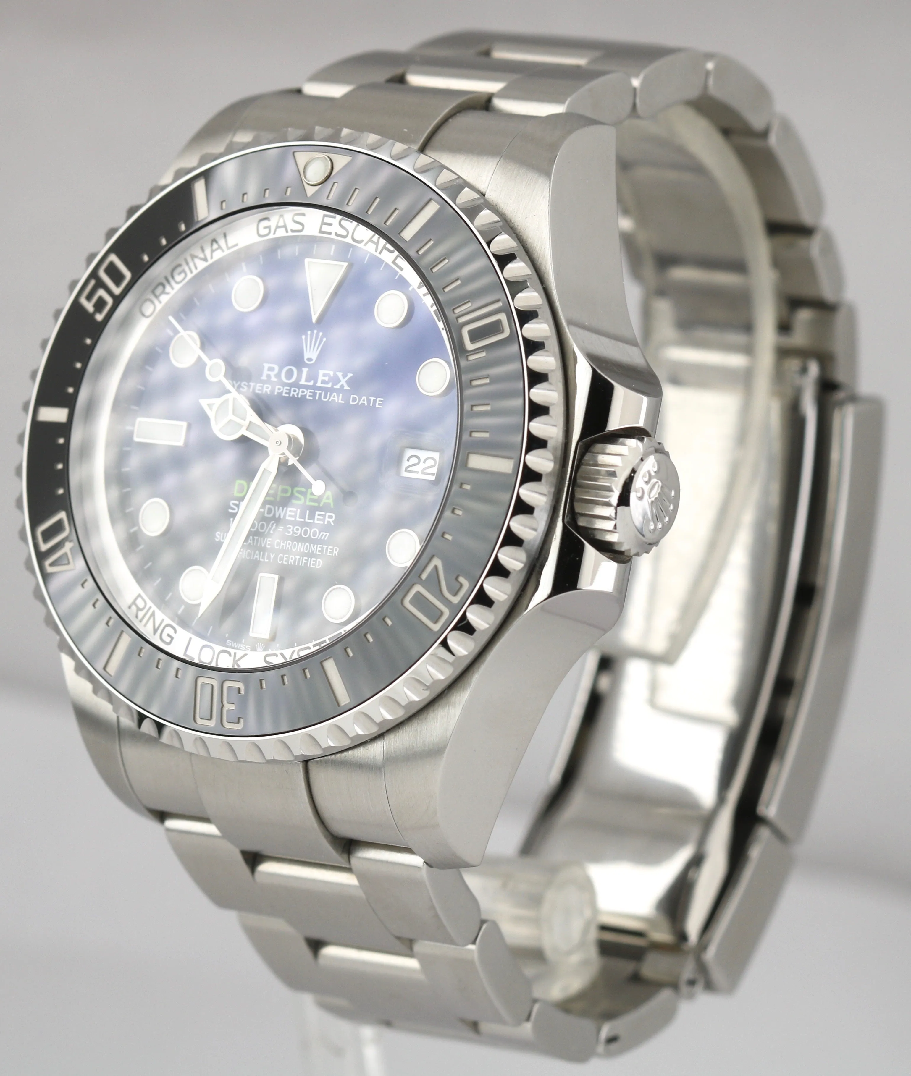 2020 UNPOLISHED Rolex Sea-Dweller Deepsea James Cameron Blue 44mm 126660 Watch