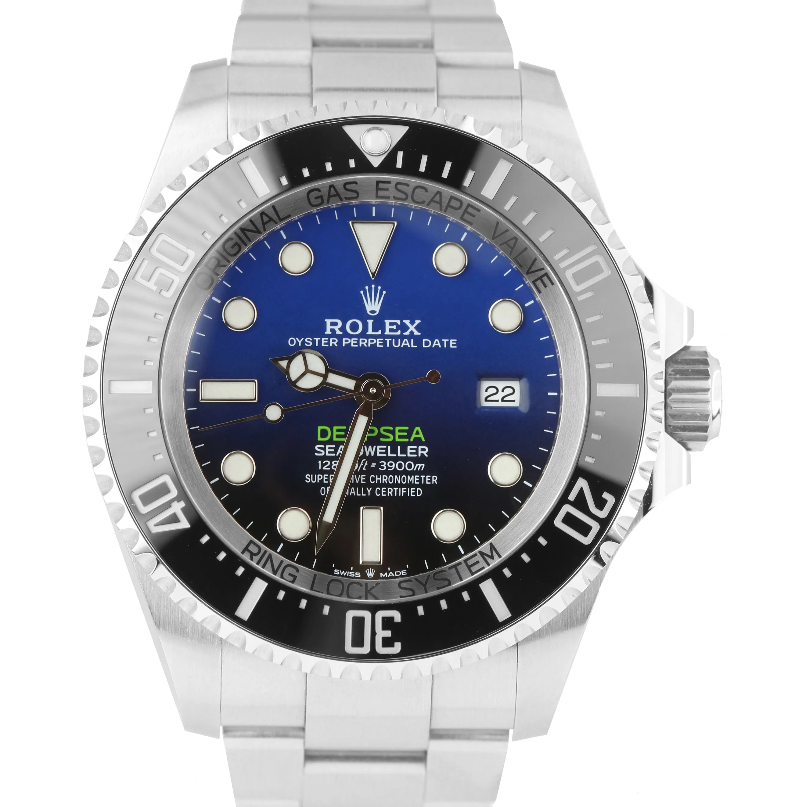 2020 UNPOLISHED Rolex Sea-Dweller Deepsea James Cameron Blue 44mm 126660 Watch