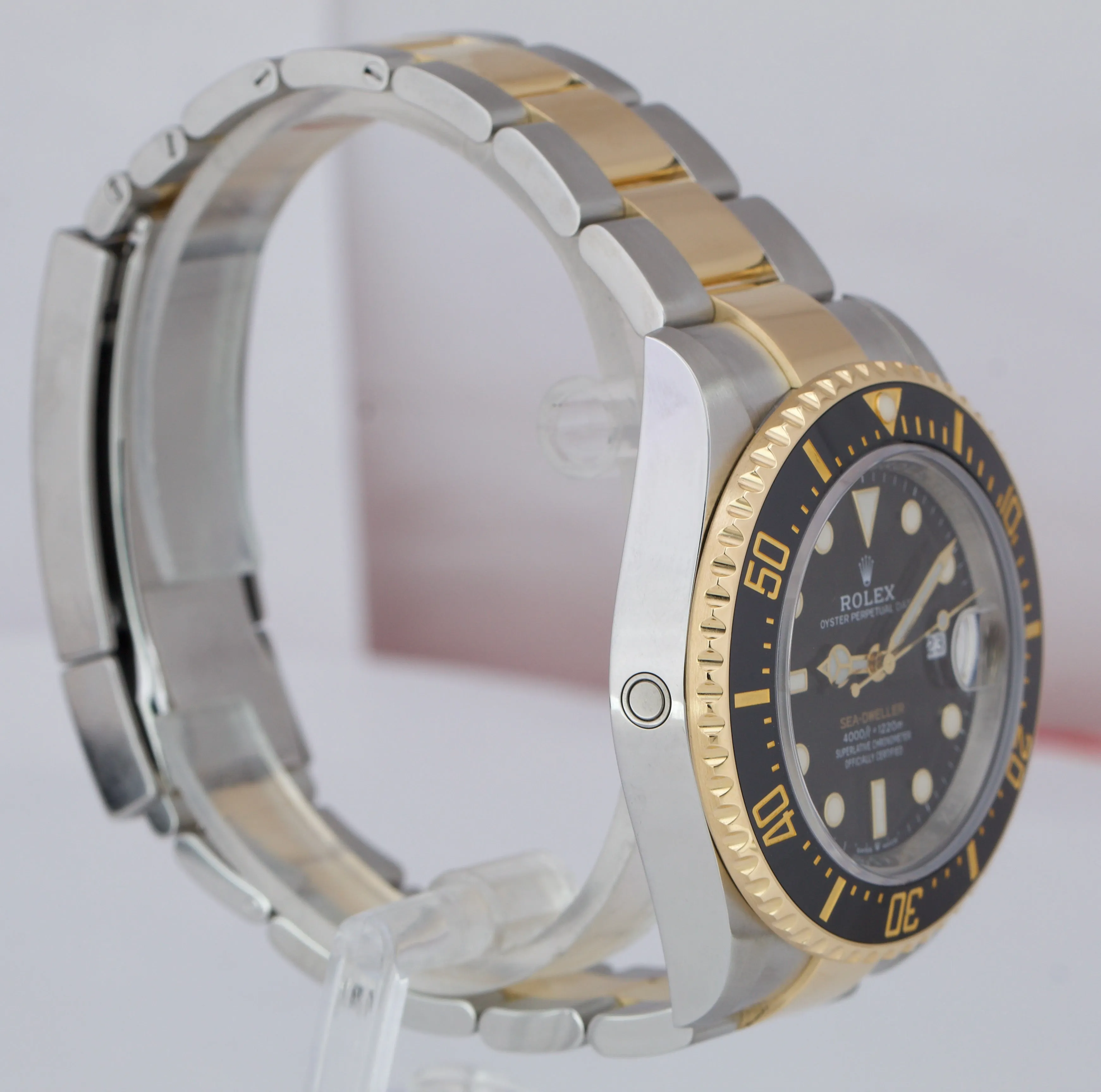 2021 MINT Rolex Sea-Dweller 43mm Two-Tone Yellow Gold Black Watch 126603
