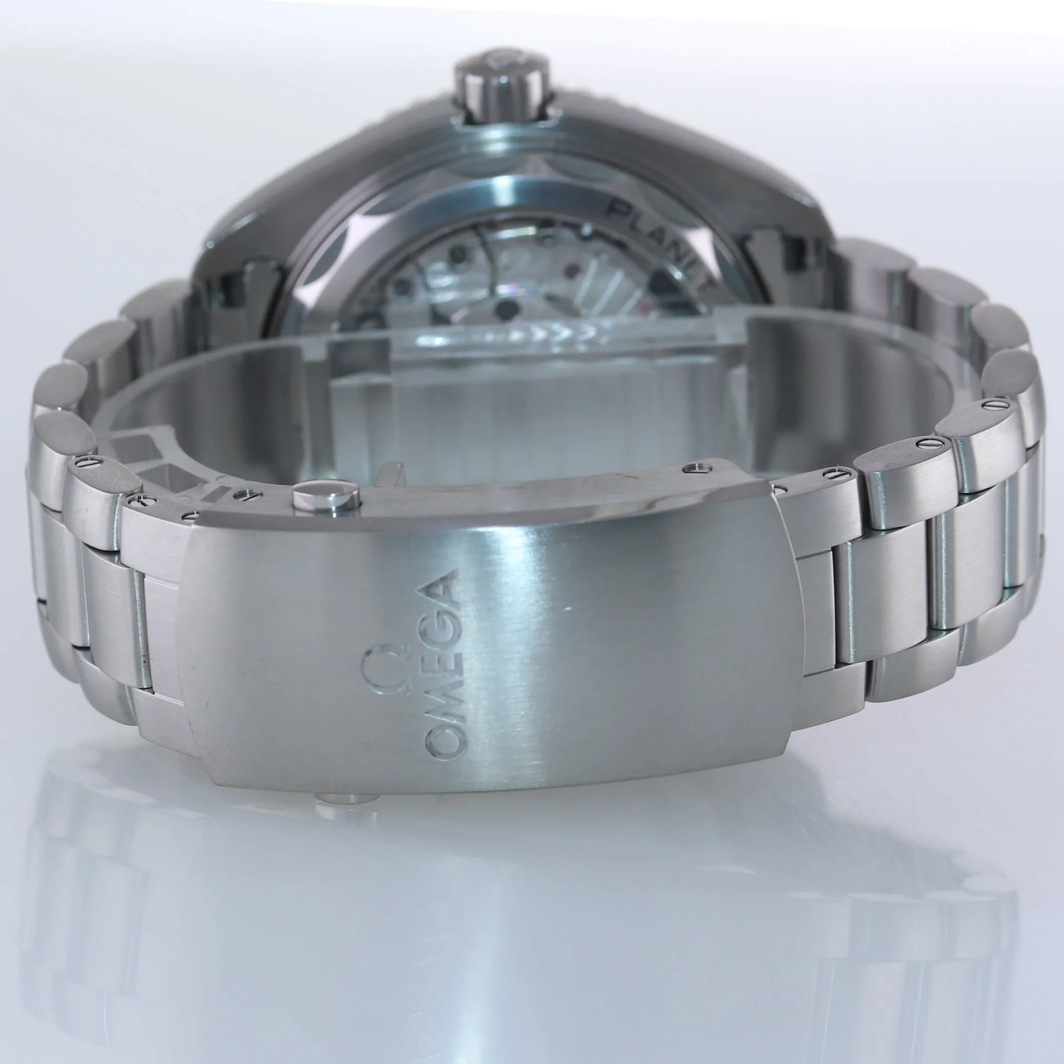 2021 NEW Omega Seamaster Planet Ocean 215.30.44.21.03.001 600M Blue Steel Watch
