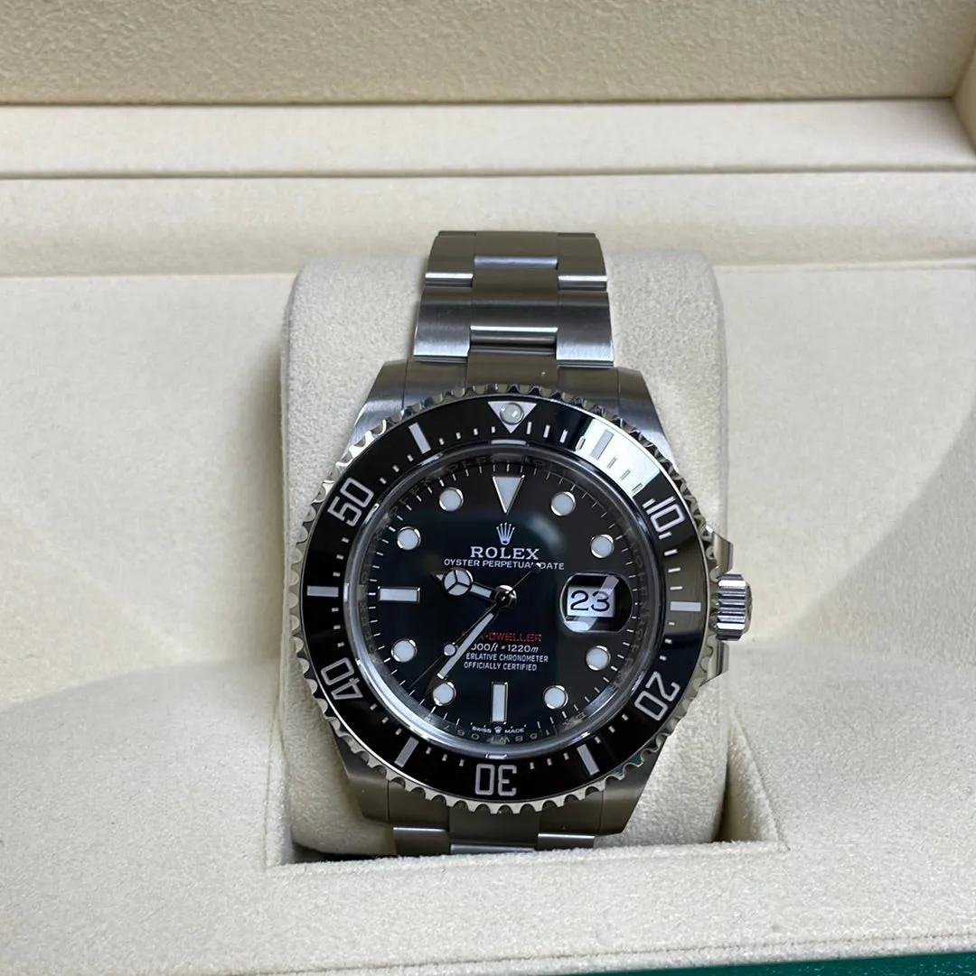 2021 Rolex Red Sea-Dweller 43mm MK II 50th Ann Stainless Steel 126600 B P Watch