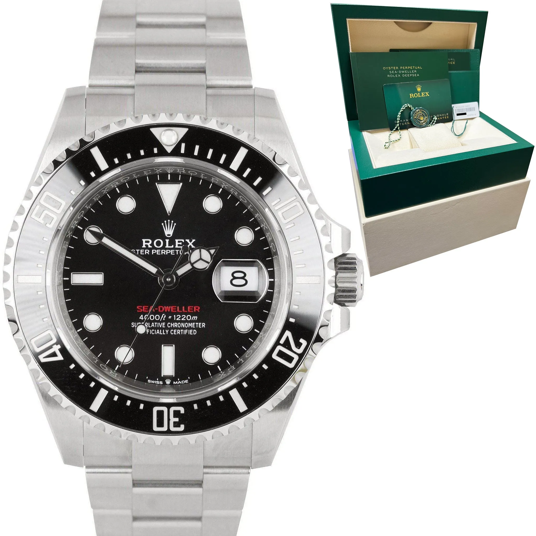 2021 Rolex Red Sea-Dweller 43mm MK II 50th Ann Stainless Steel 126600 B P Watch