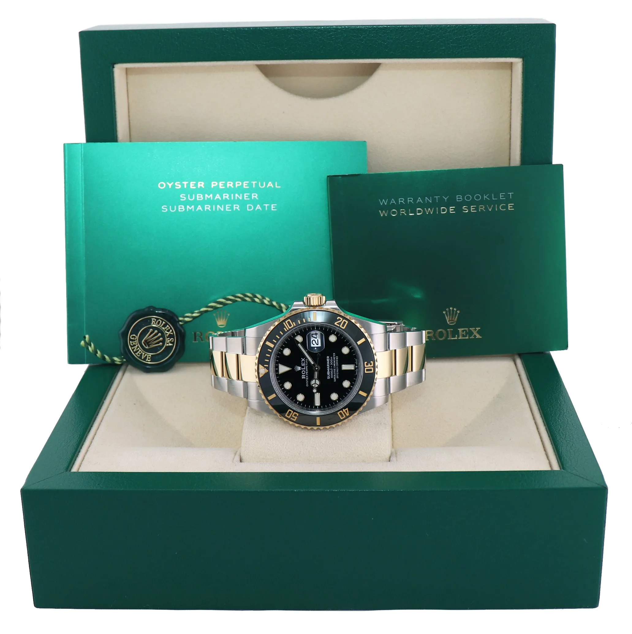 2023 Rolex Submariner 41mm Ceramic Black 126613LN Two Tone Yellow Gold Steel Watch