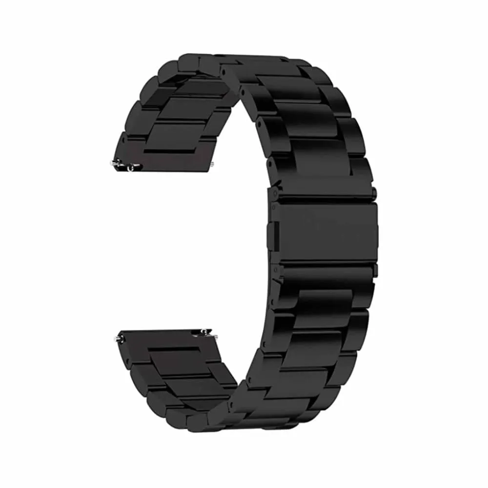 24mm watch 3 links stainless -steel strap - Silver