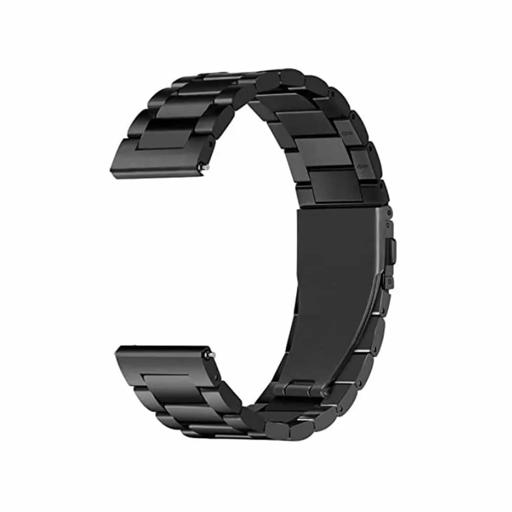 24mm watch 3 links stainless -steel strap - Silver