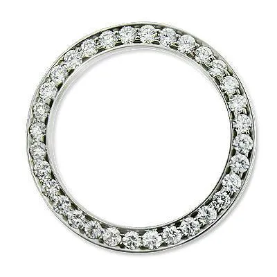 2.75 Carat Mens Custom Mined Diamond Bezel To Fit Rolex Date All Watch Model 34 mm