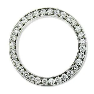 2.75 Carat Mens Custom Mined Diamond Bezel To Fit Rolex Date All Watch Model 34 mm