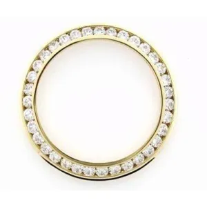 34 Mm 3.25 Carats All Watch Models Custom Mined Diamond Bezel To Fit Rolex Datejust Or Date