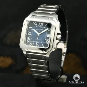36mm C-Luxury-Watches Santos Blue