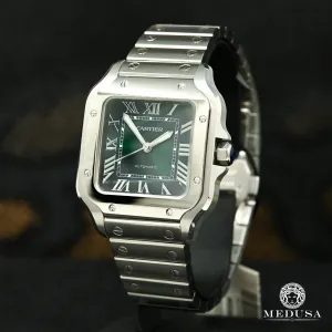 36mm C-Luxury-Watches Santos Green