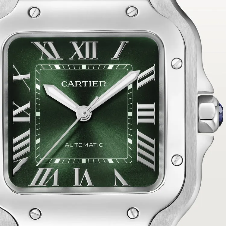 36mm C-Luxury-Watches Santos Green