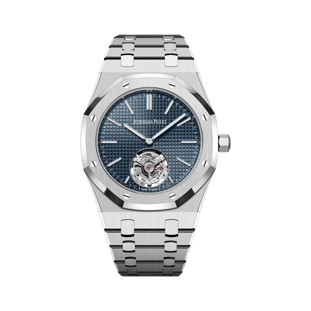 A&P Luxury Watches Royal Oak Flying Tourbillon Extra-Thin 26670ST.OO.1240ST.02 Stainless Steel Blue Dial