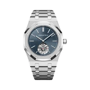 A&P Luxury Watches Royal Oak Flying Tourbillon Extra-Thin 26670ST.OO.1240ST.02 Stainless Steel Blue Dial