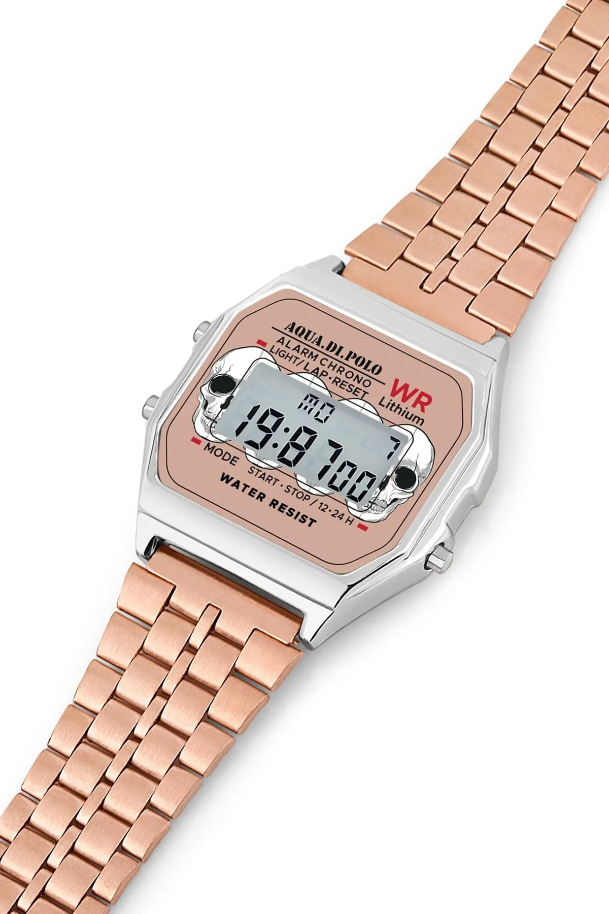 Aqua di Polo 1987 Rose Gold Metal Retro Kurukafa Kadın Kol Saati APWA064602