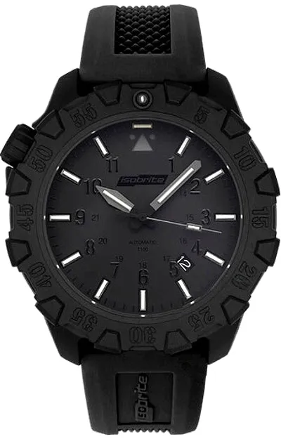 Armourlite IsoBright Squadron T100 Tritium Automatic Watch, Blackout, ISO1101