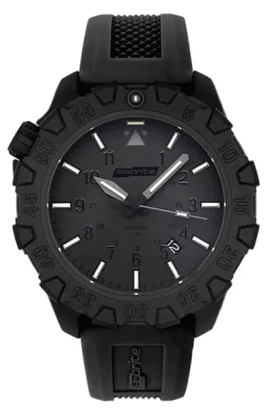 Armourlite IsoBright Squadron T100 Tritium Automatic Watch, Blackout, ISO1101