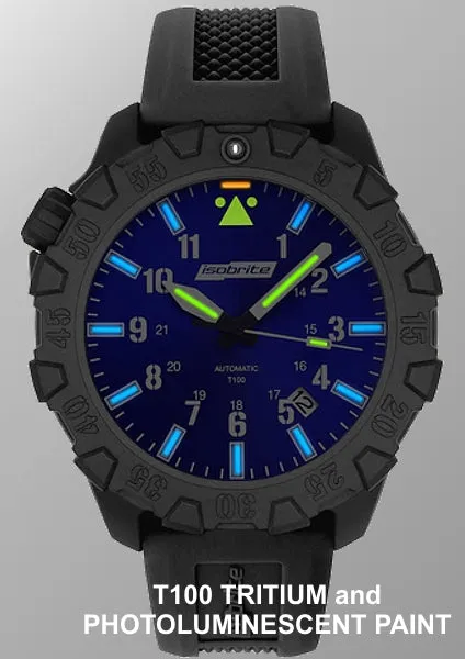 Armourlite IsoBright Squadron T100 Tritium Automatic Watch, Blue Dial, ISO1102