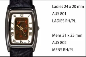 Australian "Boulder" Opal Watches style 802 Mens RH/PL 31 x 25 mm
