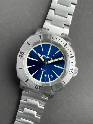 Benarus Moray Watch 40 steel blue dart
