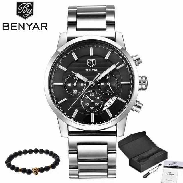 BENYAR Waterproof Mens Watches Top Brand Luxury 2017 Men's Watches Quartz-watch Wrist Watches For Men