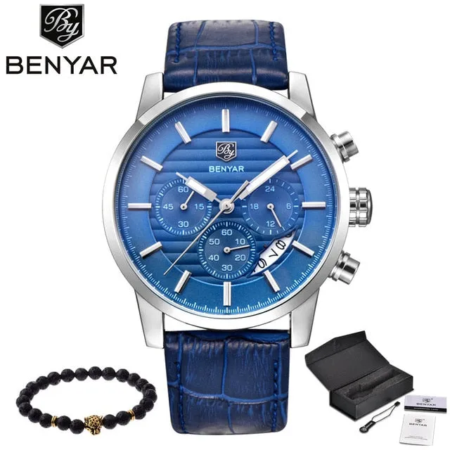 BENYAR Waterproof Mens Watches Top Brand Luxury 2017 Men's Watches Quartz-watch Wrist Watches For Men