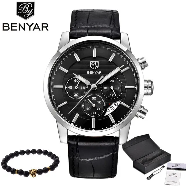 BENYAR Waterproof Mens Watches Top Brand Luxury 2017 Men's Watches Quartz-watch Wrist Watches For Men