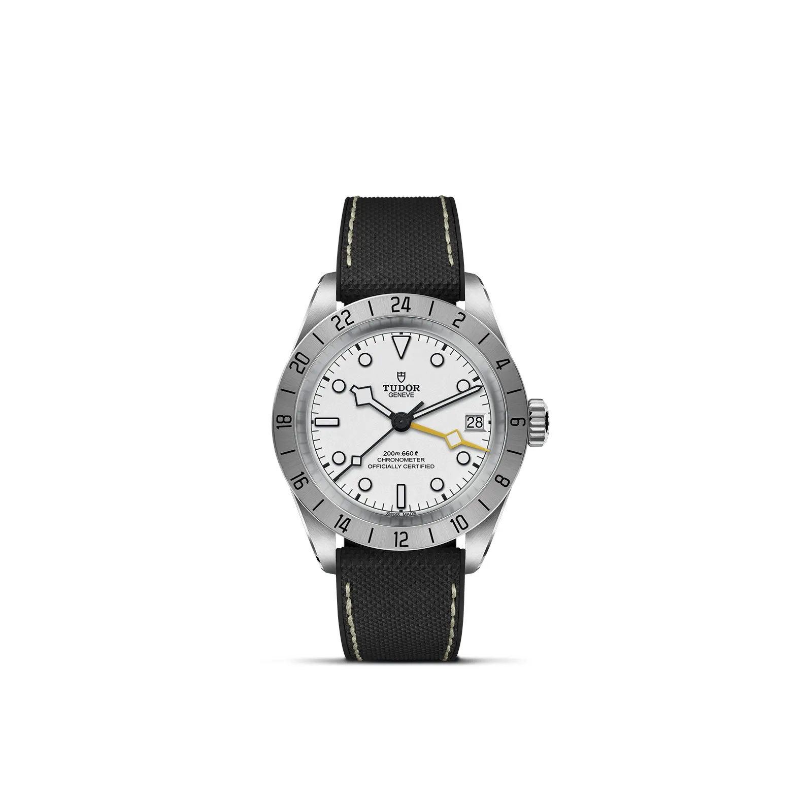 BLACK BAY PRO, 39mm steel case, Hybrid rubber and leather strap