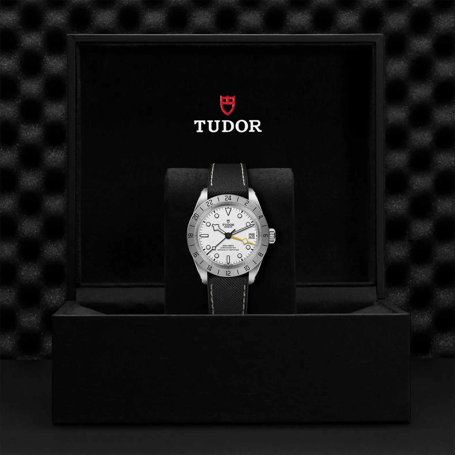 BLACK BAY PRO, 39mm steel case, Hybrid rubber and leather strap
