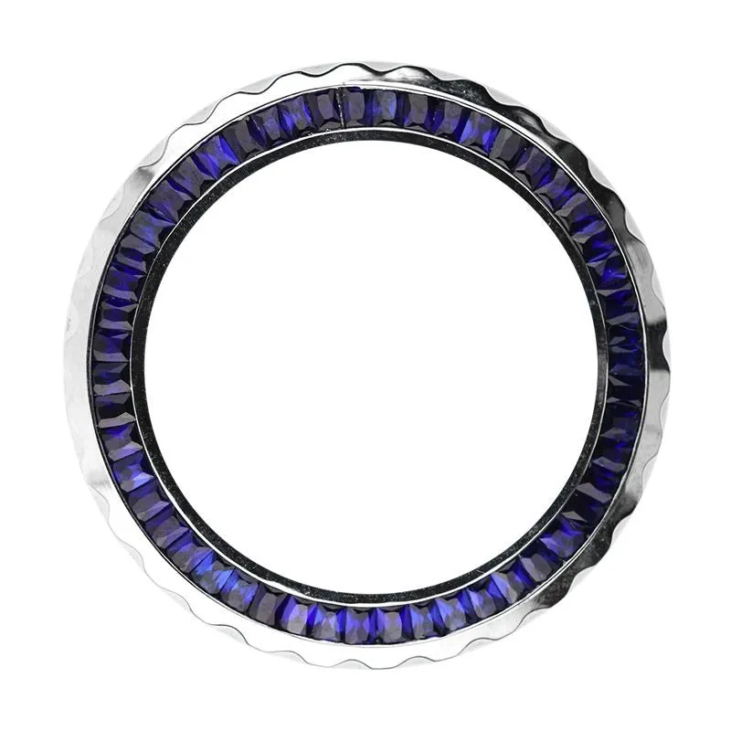 Blue Sapphire Bezel To Fit Rolex Daytona Submariner Sea-Dweller 44 mm Watches