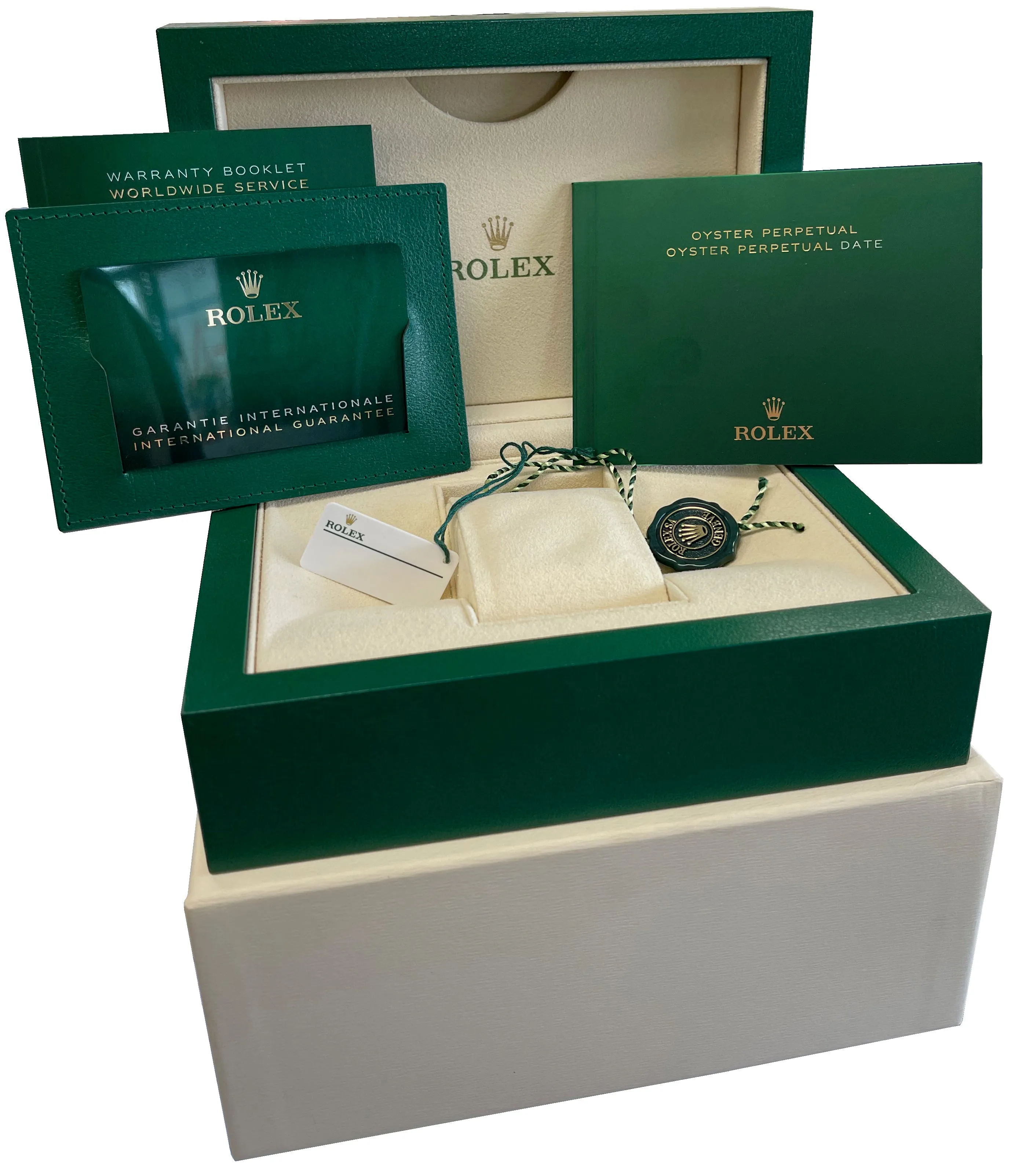 BRAND NEW MAY 2021 Rolex Oyster Perpetual 41mm SILVER GOLD Oyster Watch 124300