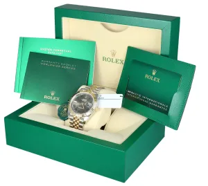 BRAND NEW Rolex Datejust Wimbledon 41mm Slate Jubilee Roman 126333 Two-Tone