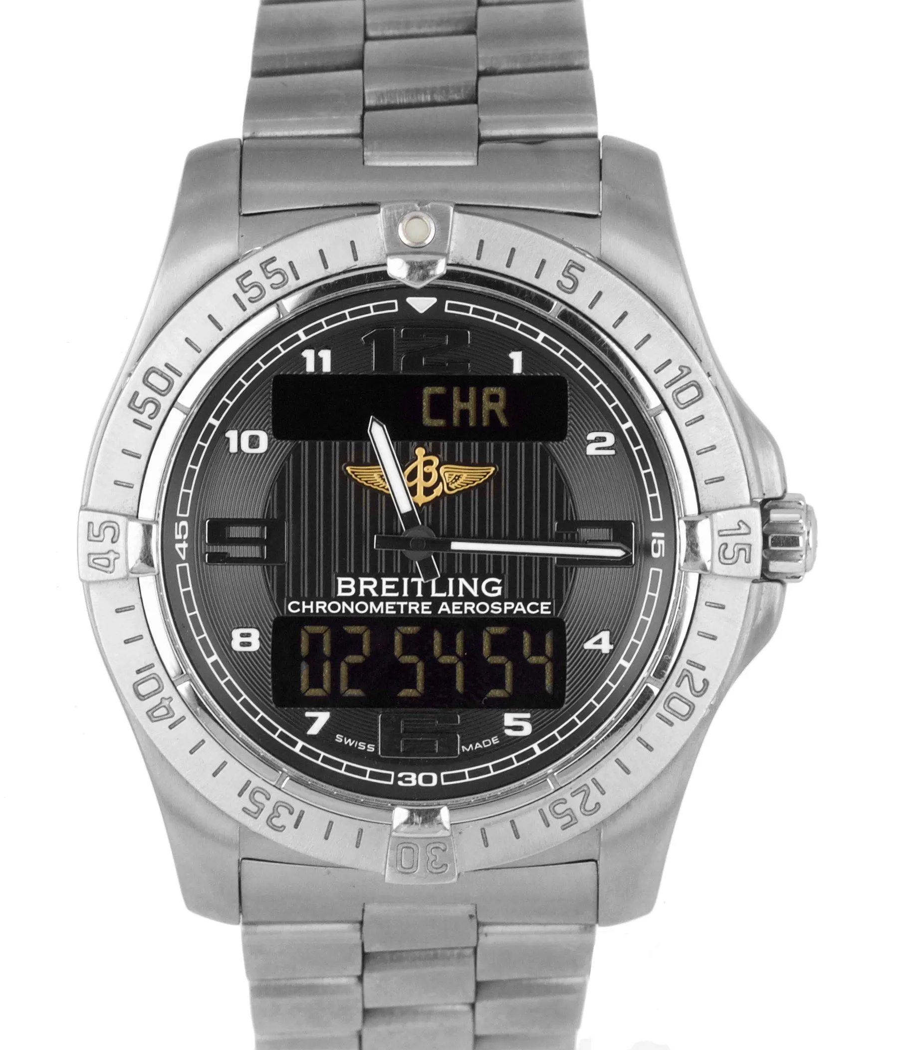 Breitling Aerospace Avantage Co-Pilot Titanium E79362 Digital 42mm Quartz Watch