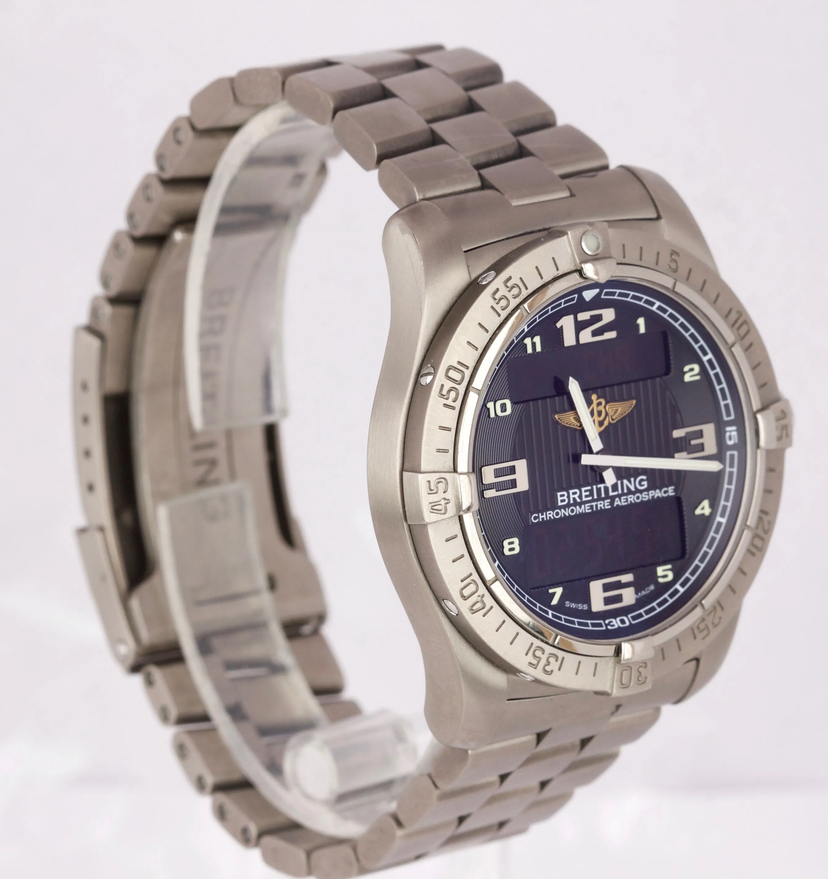 Breitling Aerospace Avantage Co-Pilot Titanium E79362 Digital 42mm Quartz Watch