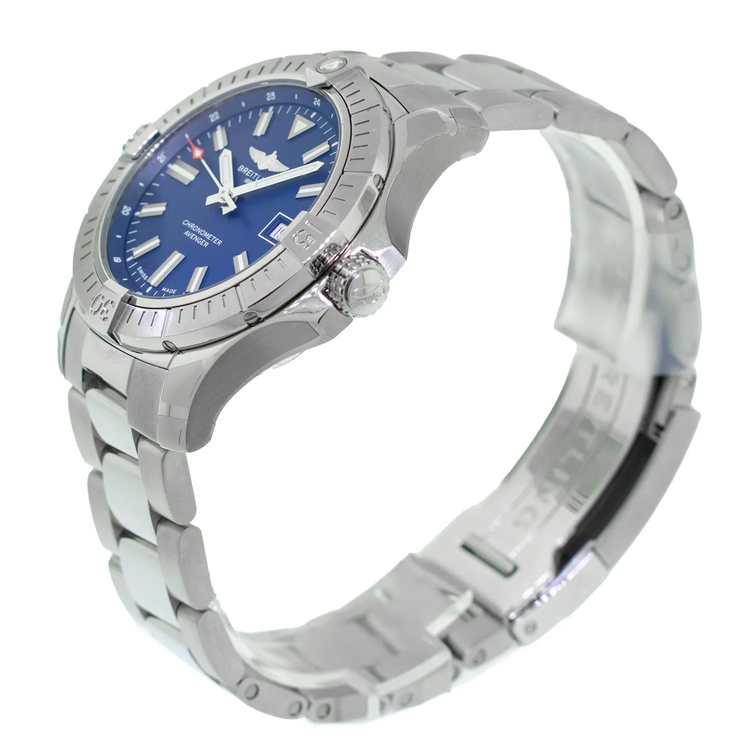 Breitling Avenger 43mm Stainless Steel Blue Index Dial A173181