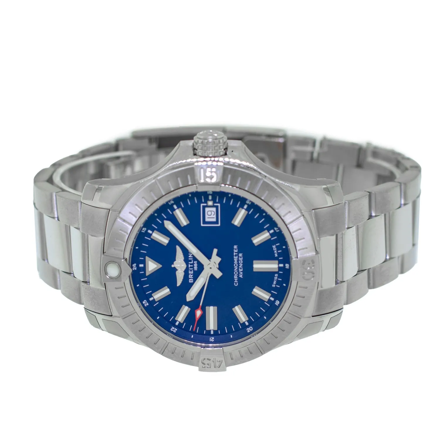 Breitling Avenger 43mm Stainless Steel Blue Index Dial A173181