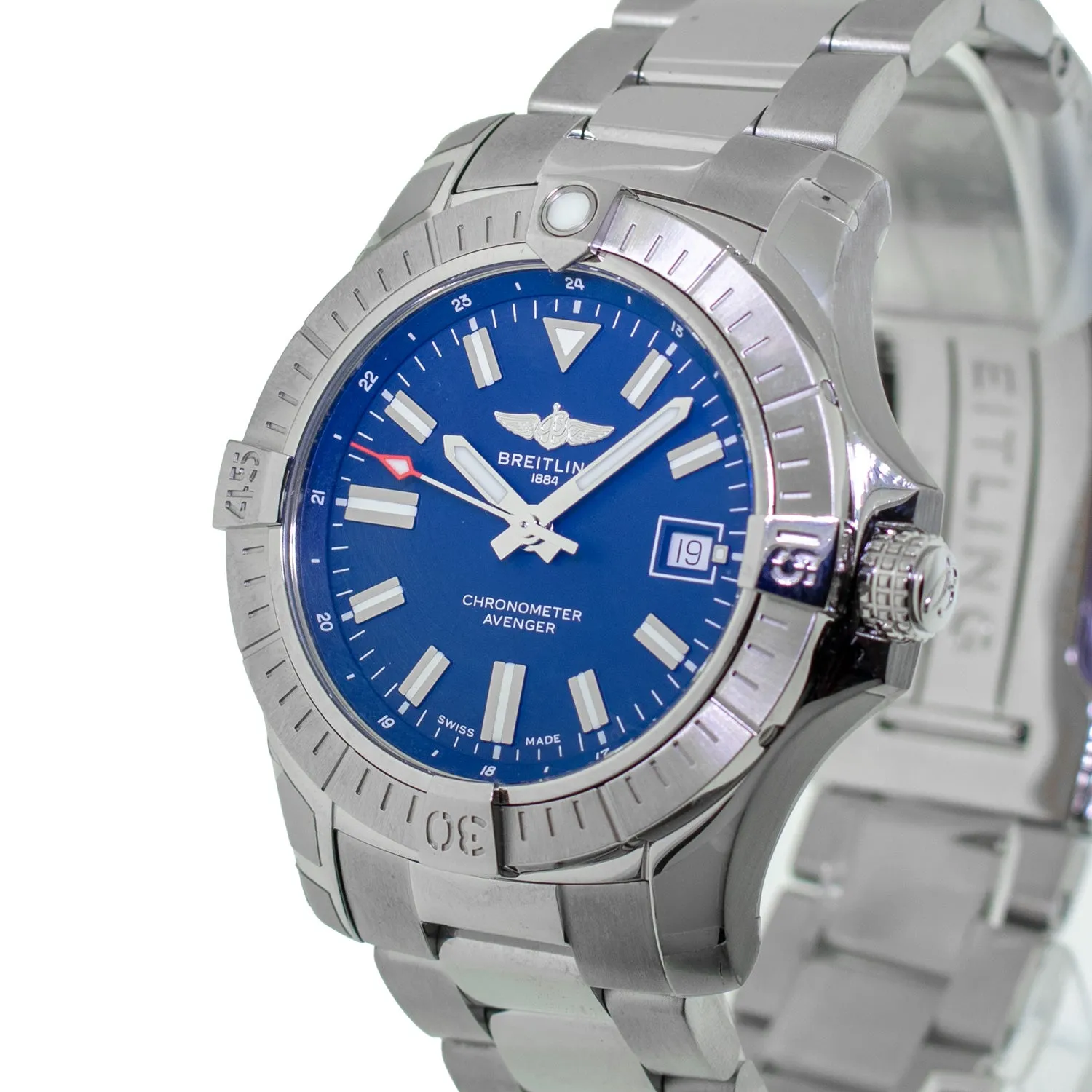 Breitling Avenger 43mm Stainless Steel Blue Index Dial A173181