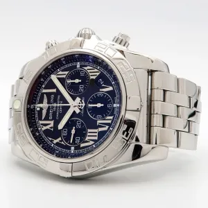 Breitling Chronomat 44 Black Roman Dial Chronograph Automatic Steel AB0110