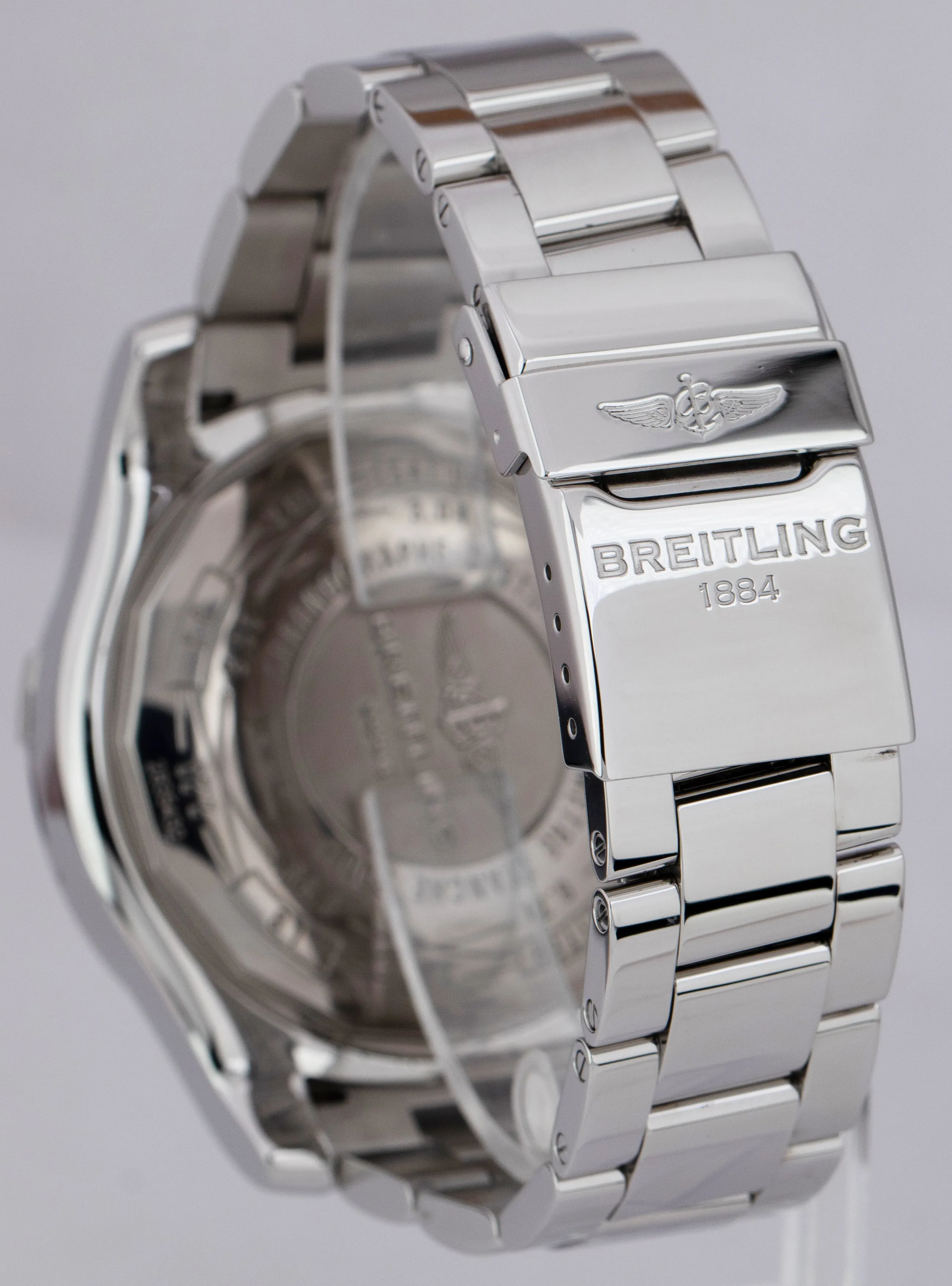 Breitling Super Avenger II Chronograph 48mm Stainless Steel Black A13371 Watch