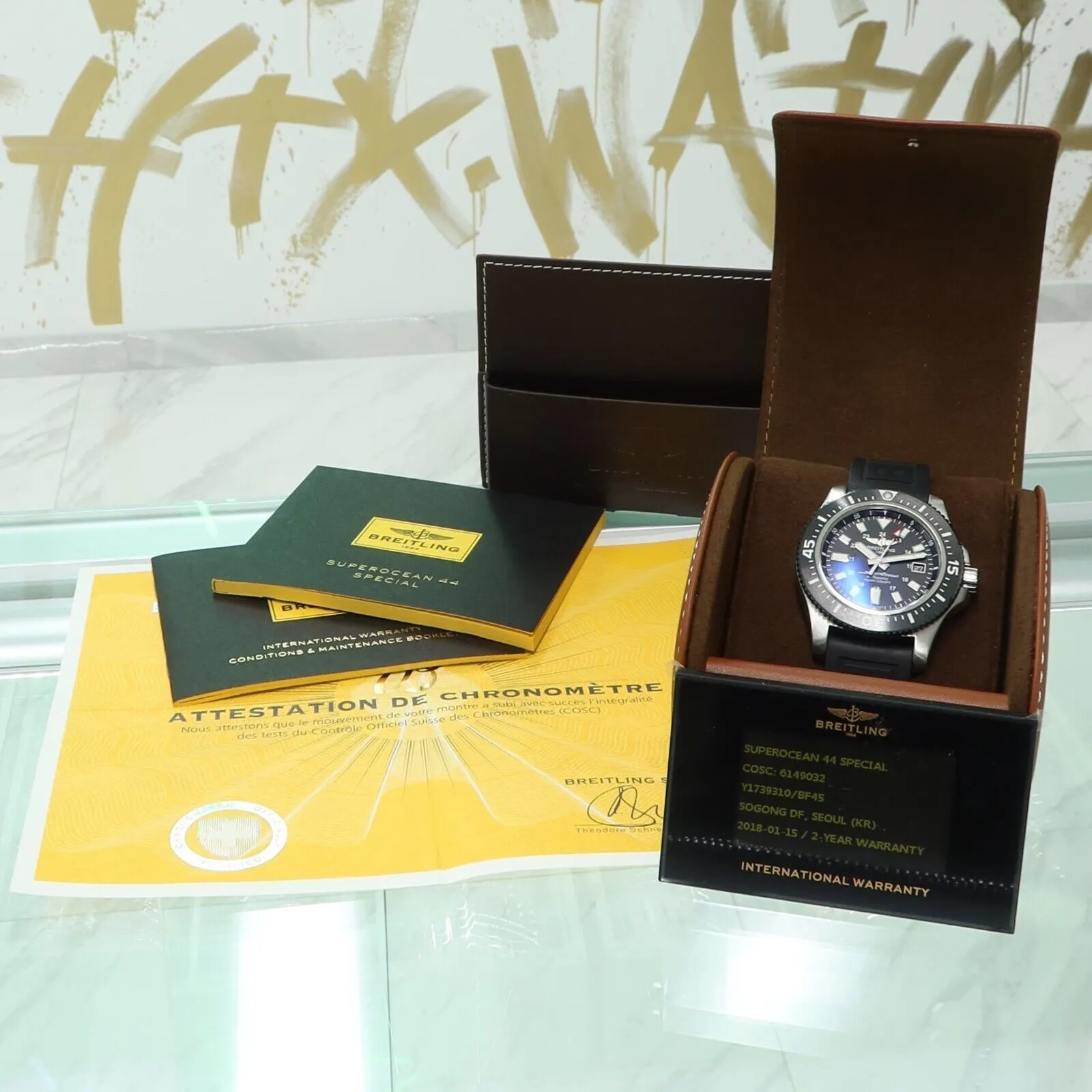 Breitling Superocean 44 Special Black Dial Stainless Steel/Rubber Y17393