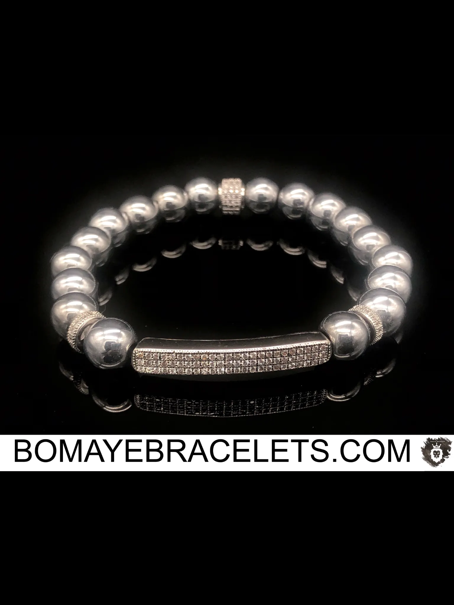 Bury Me In Silver Bar Bracelet