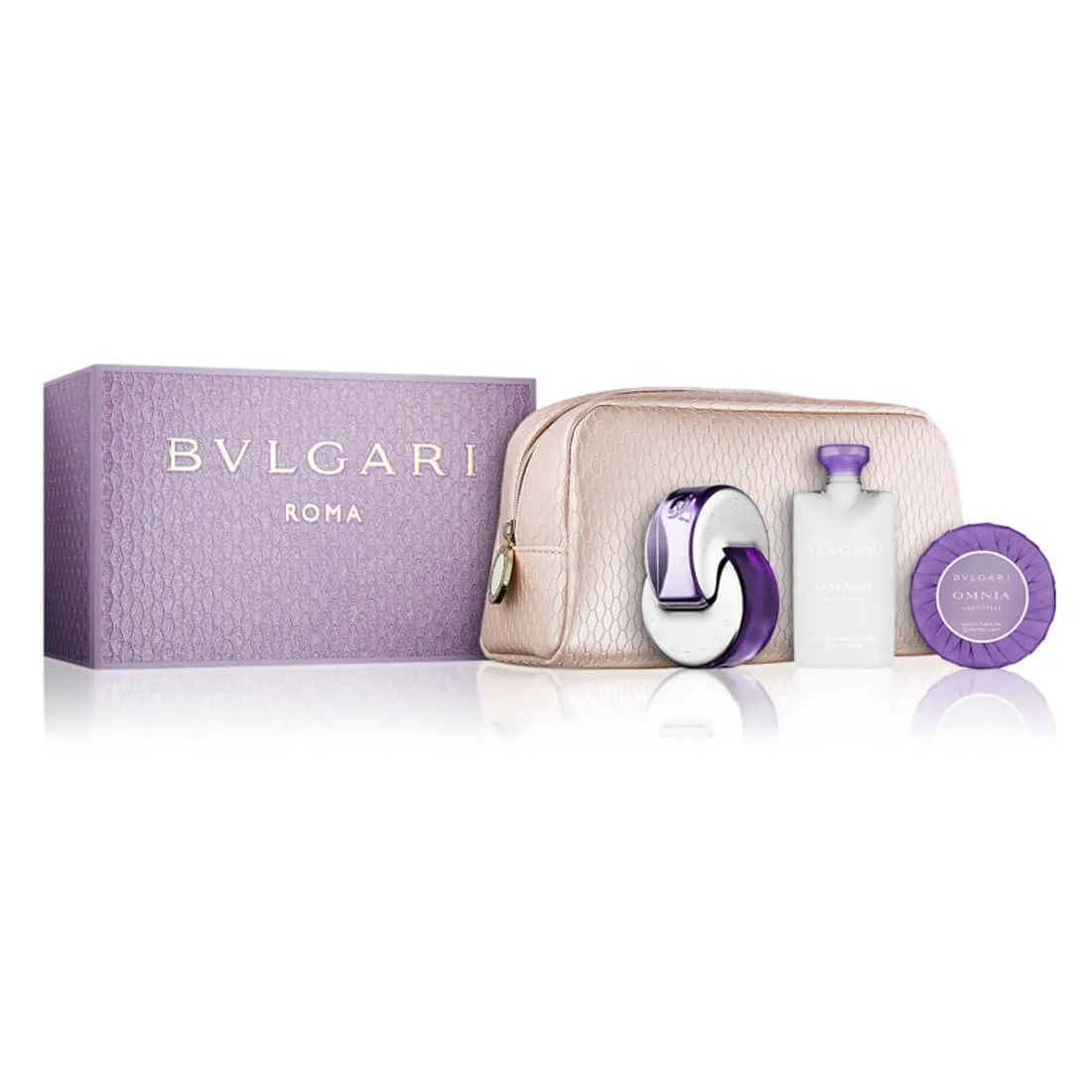 Bvlgari Omnia Amethyste Gift Set Pack Of 4