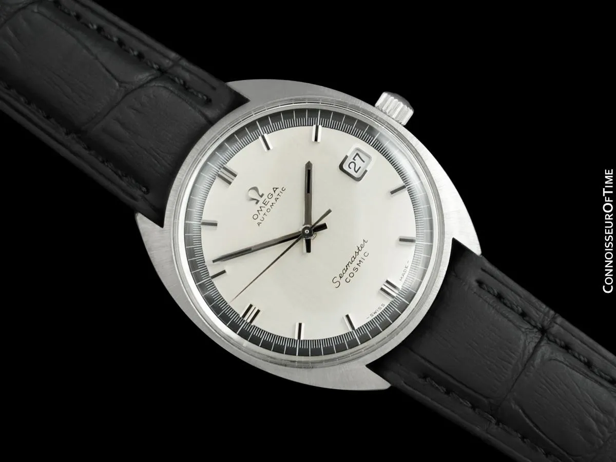 c. 1970 Omega Seamaster Cosmic Vintage Mens Retro Cal. 565 Automatic Watch - Stainless Steel