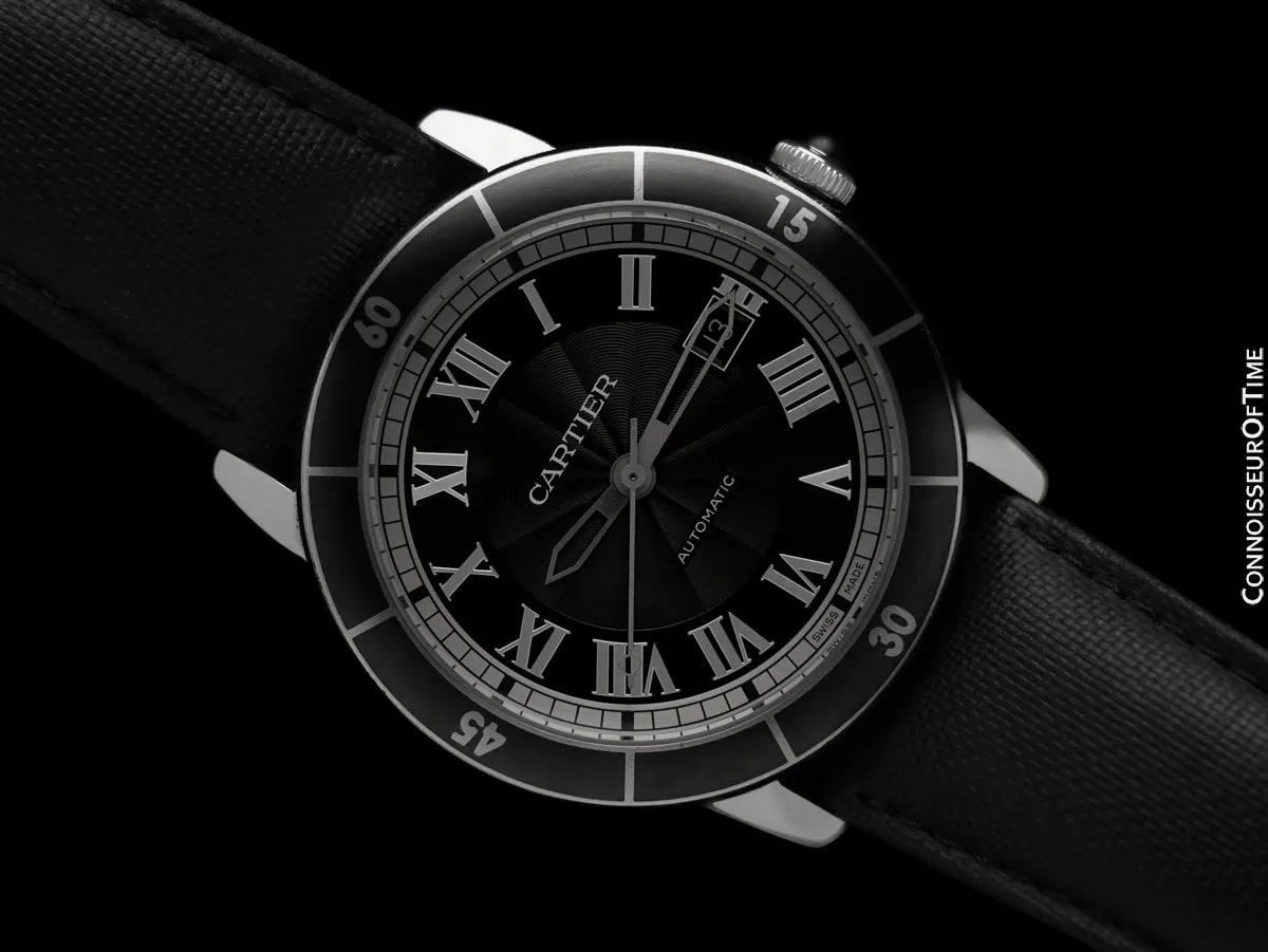 Cartier Ronde Croisière Mens Automatic Ref. 3886 Watch - Stainless Steel