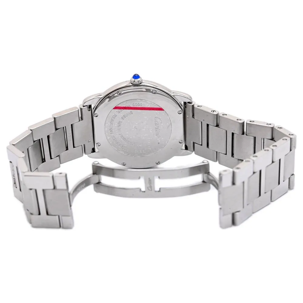 Cartier Ronde Solo Stainless Steel 36mm Silver Roman dial Watch Reference #: W6701005