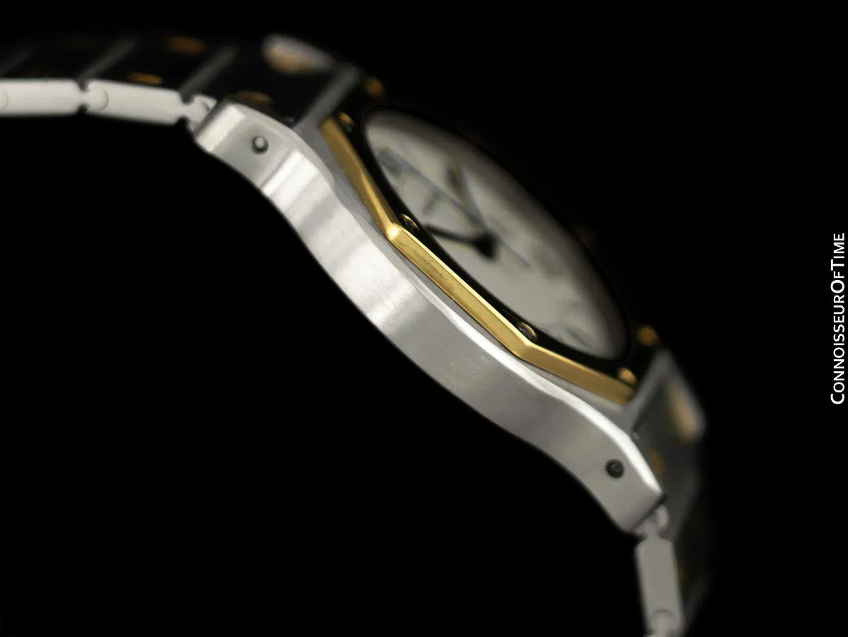 Cartier Santos Octagon Mens Unisex Watch, Automatic - Stainless Steel & 18K Gold